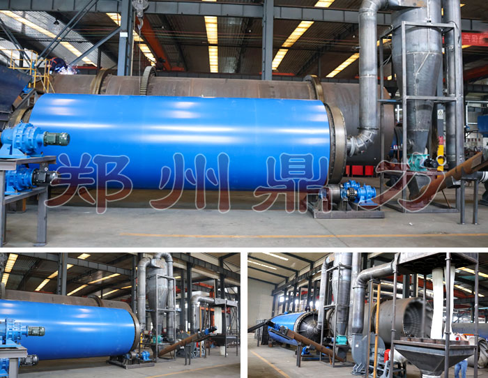 捷克生物質(zhì)顆粒烘干設(shè)備在車(chē)間組裝完成