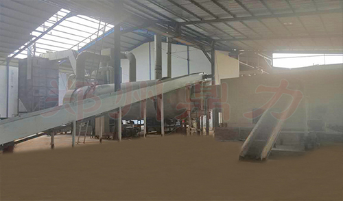 木屑烘干設備印尼案例現(xiàn)場圖1