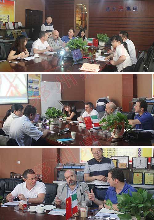 客戶考察木屑烘干機圖